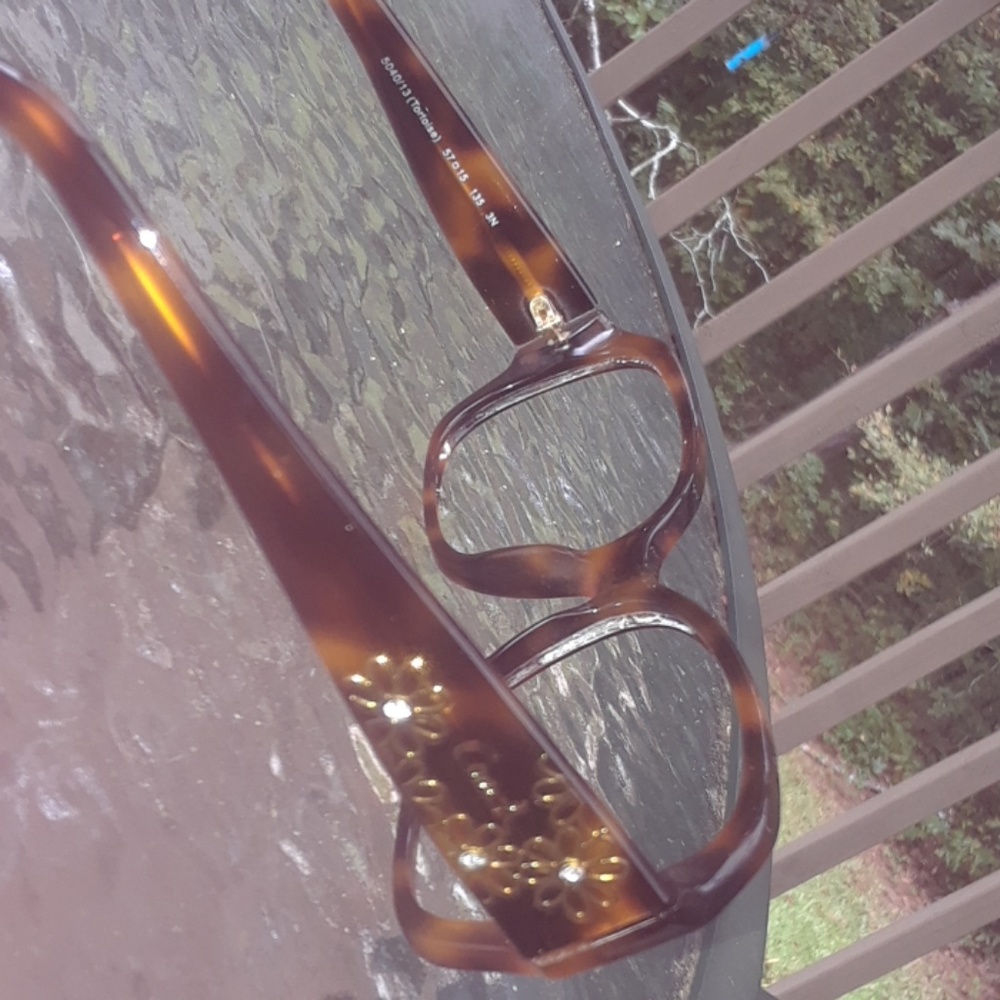 Coach Reese Tortoise/ Gold Rhinestone Frames - image 7